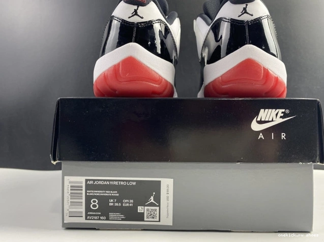 Cheap 11 AV2187-160 Bred Concord Air Jordan Retro Low 0722